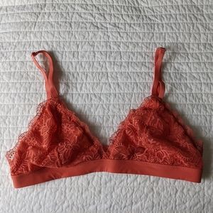 Aerie Lace + Mesh Triangle Bralette